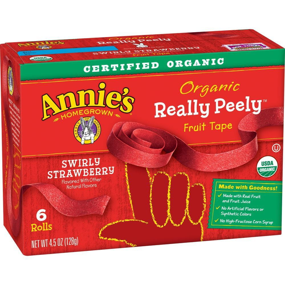 Annie's Homegrown Organic Swirly Strawberry Fruit Tape - 6 ct (Pack of 2)
