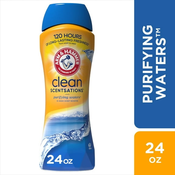 Pack of 2 Arm & Hammer Clean Scentsations Purifying Waters In-Wash Scent Booster, 24 oz (packaging may vary)