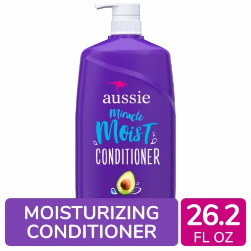 Aussie Miracle Moist Conditioner with Avocado Oil Paraben Free 26.2 fl oz - Pack of 2