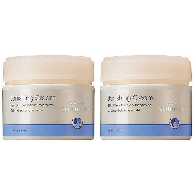 Pack of 2 Avon Solutions Banishing Cream Skin Discoloration Improver 2.5  fl. oz