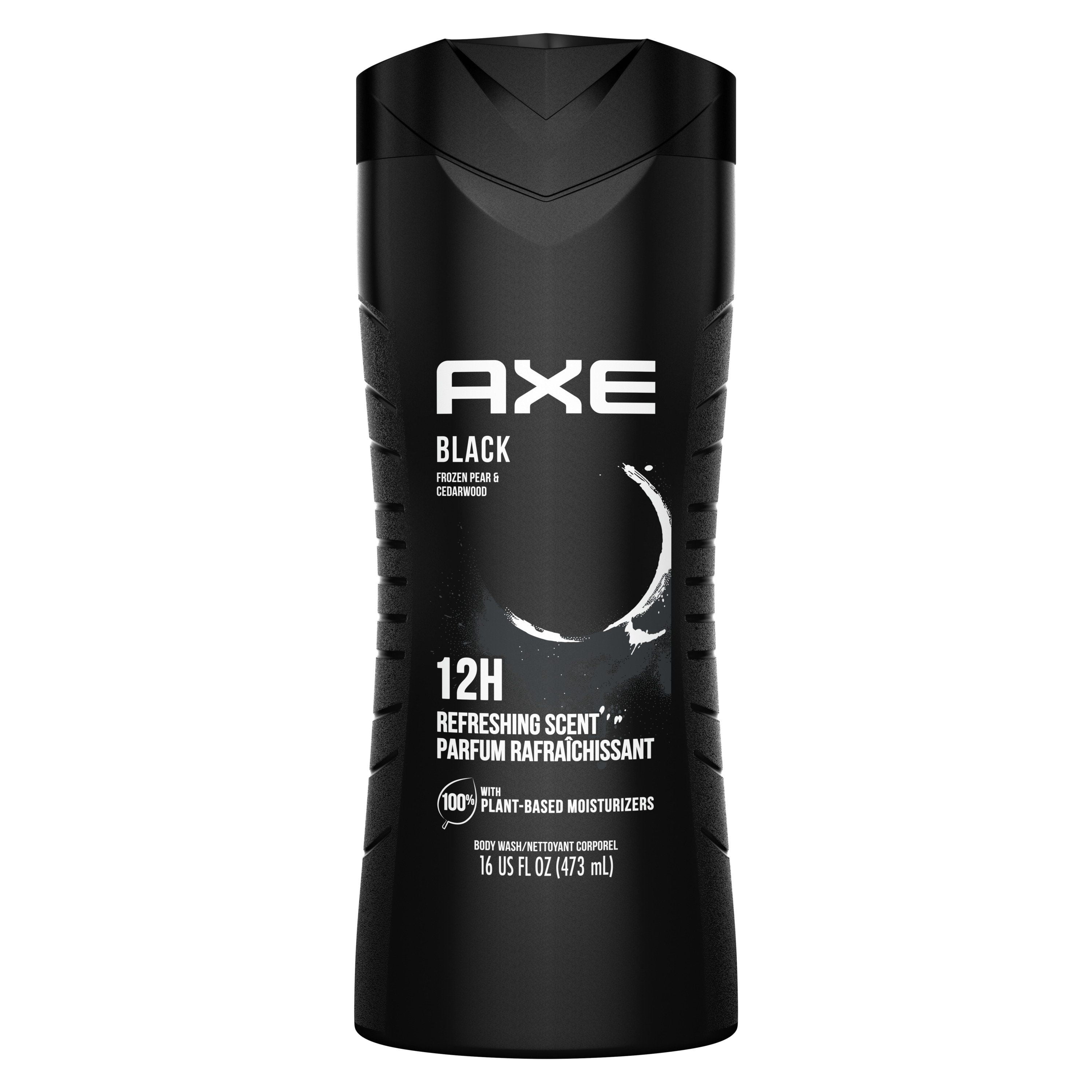 2 Pack - AXE Body Wash Black - Frozen Pear & Cedarwood - 16 oz Packaging may vary