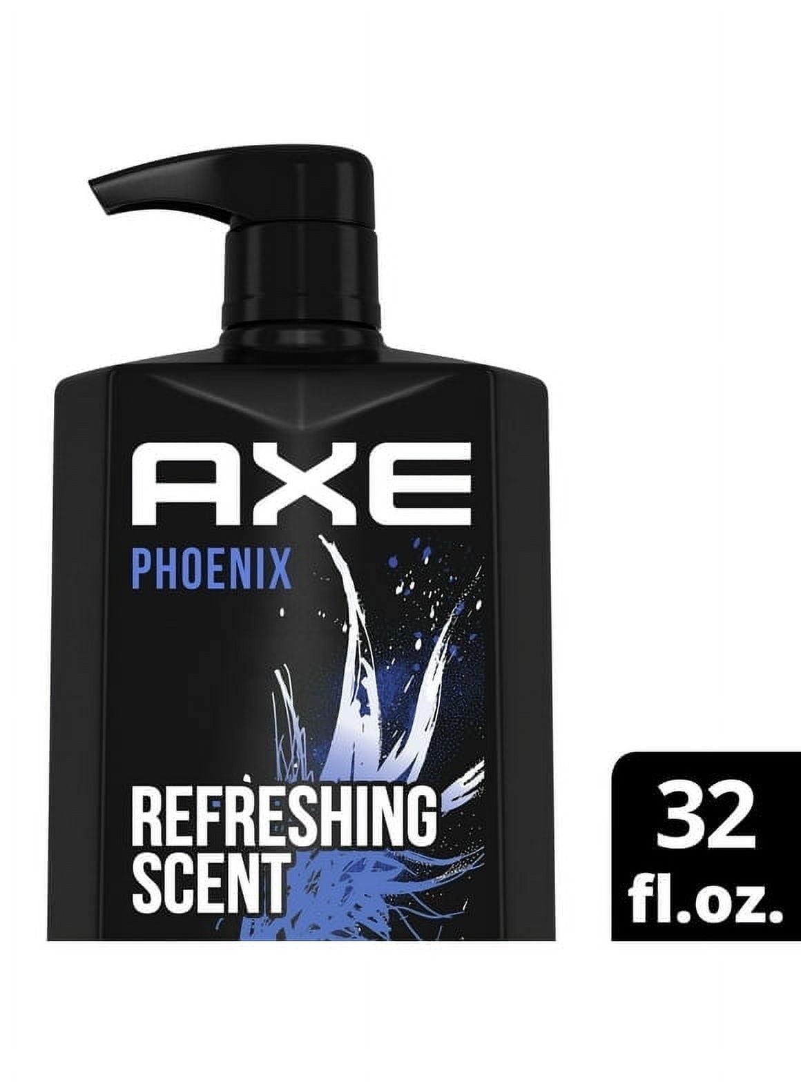 Pack of 2 Axe Phoenix Refreshing Long Lasting Body Wash, Crushed Mint and Rosemary, 32 fl oz