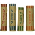 thumbnail image 1 of Pack of 2: BAZIC Assorted Size Coin Wrappers, 36 Per Pack - (72 Total), 1 of 2