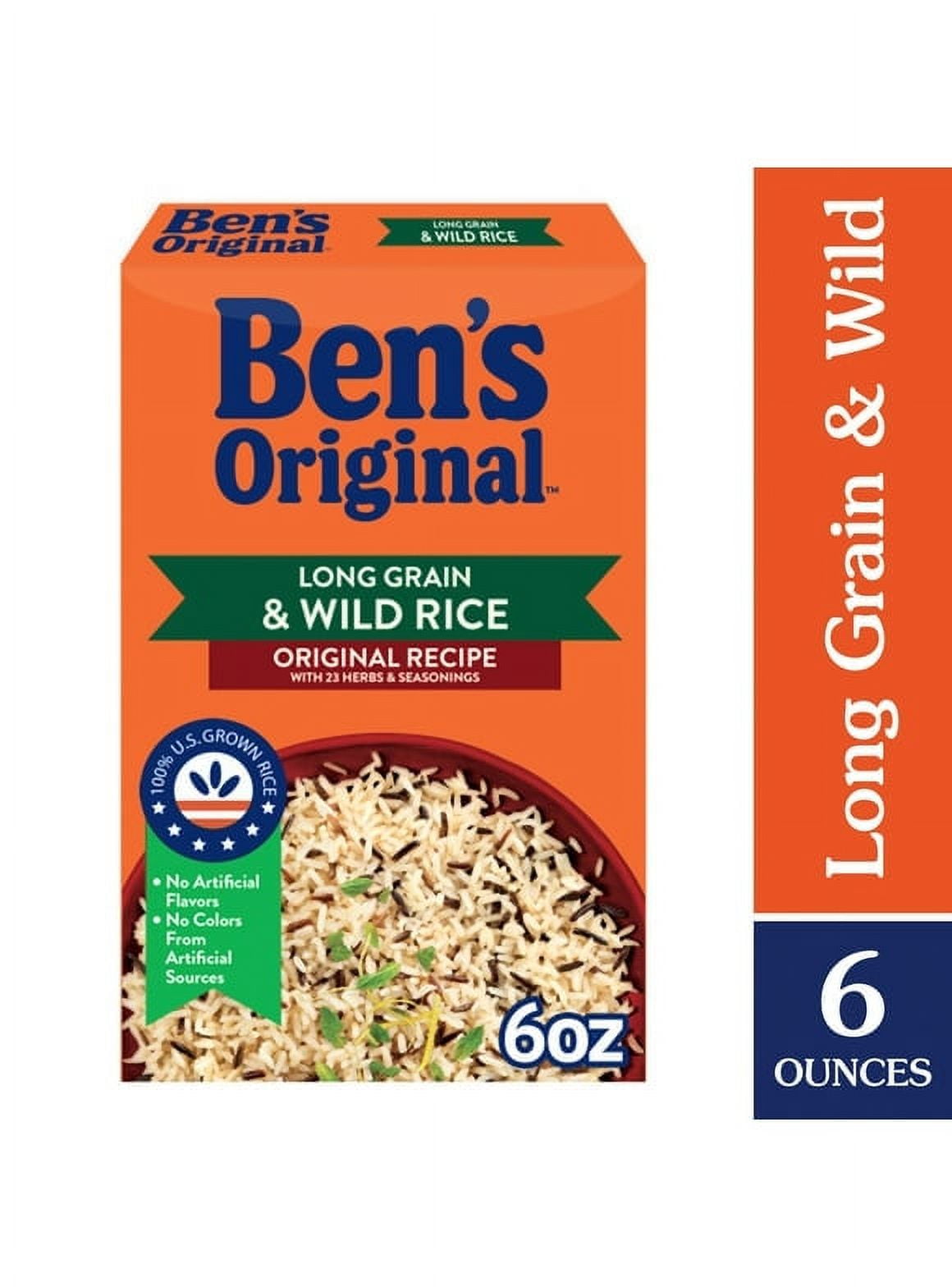 Pack of 2 BEN'S ORIGINAL Flavored Long Grain Rice & Wild Rice, Boxed ...