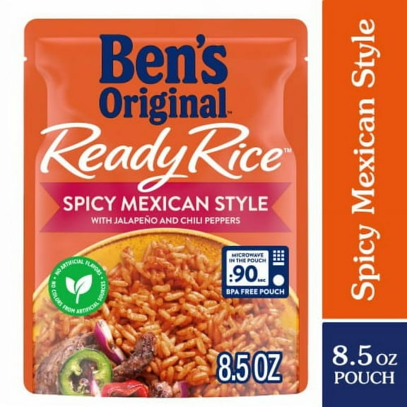 Pack of 2 - BEN'S ORIGINAL Ready Rice Spicy Mexican Style Flavored Rice, 8.5 oz Pouch 8.5 oz