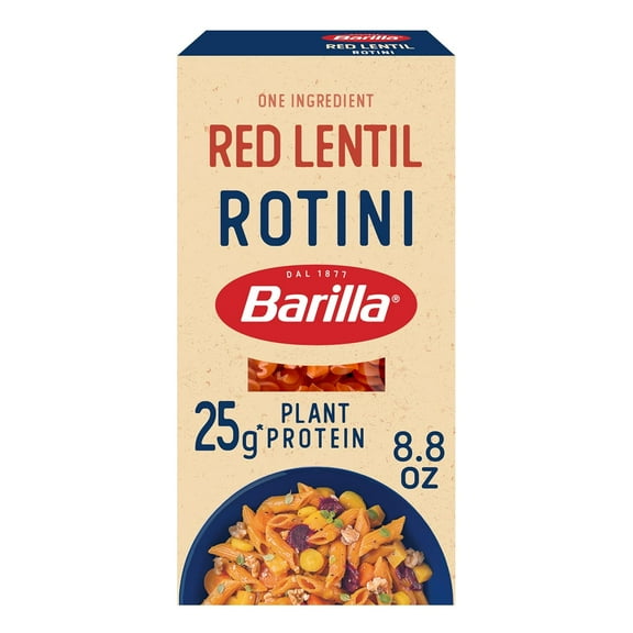 2 pack Barilla Red Lentil Rotini Pasta, 8.8 oz - Vegan, Gluten Free