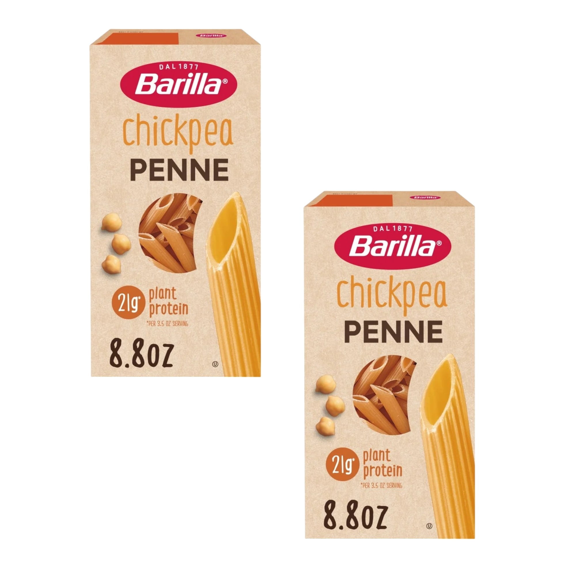 Pack of 2 - Barilla Chickpea Penne Naturally Gluten Free & Non-GMO Pasta 8.8 oz