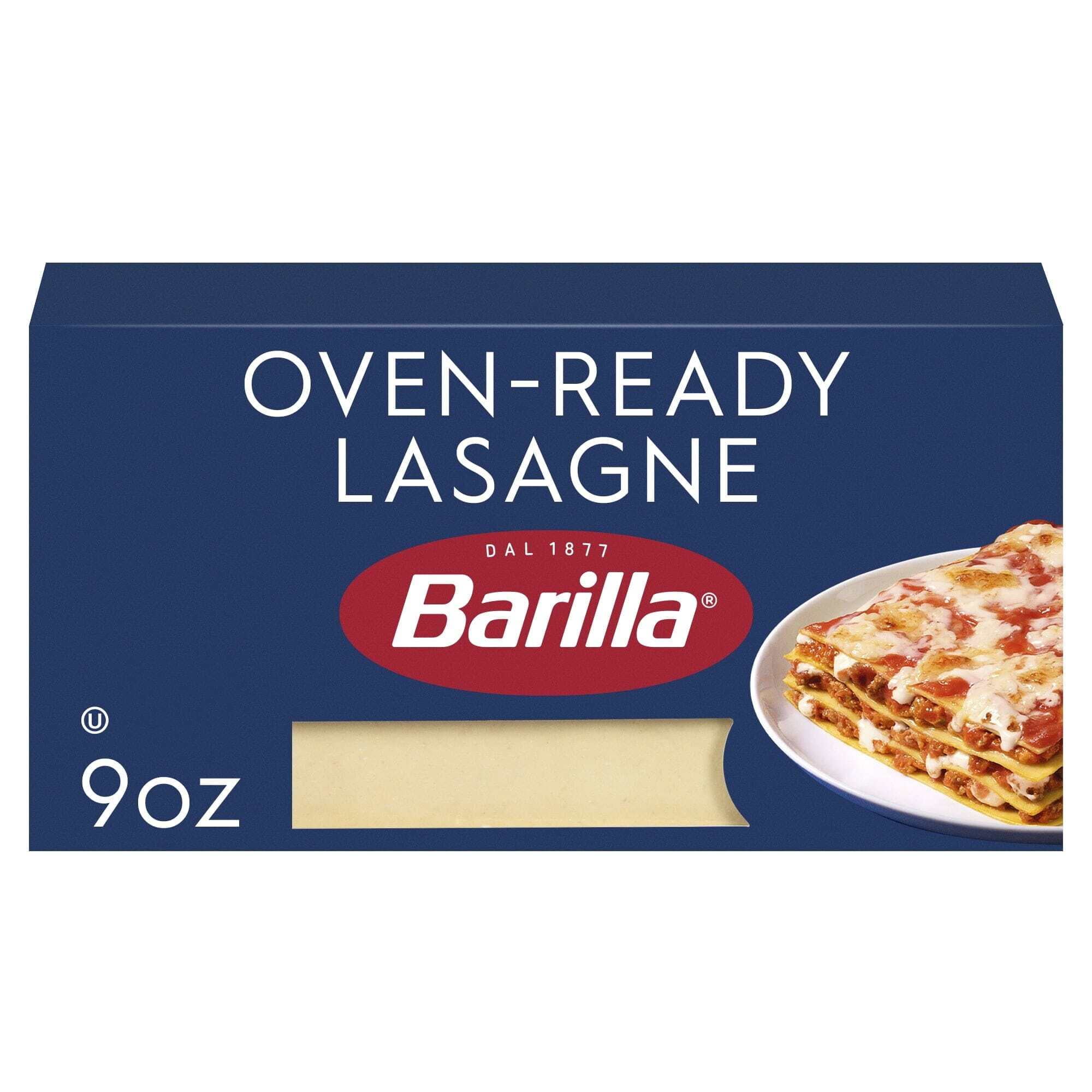 Pack of 2 Barilla Classic Kosher Certified, Oven-Ready Lasagne Pasta, 9 oz