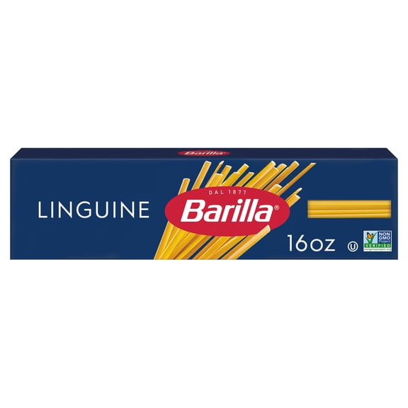 Pack of 2 Barilla Linguine Pasta, Quality Non-GMO and Kosher Certified Pasta, 16 oz (packaging may vary)