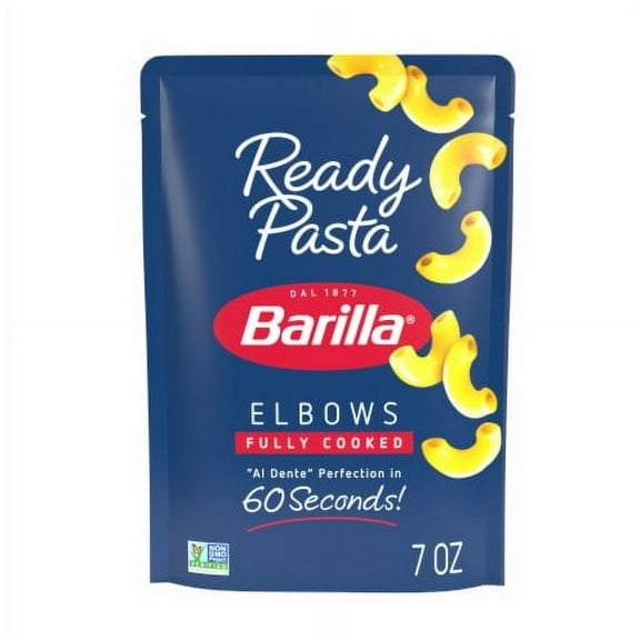Pack of 2 - Barilla Ready Pasta Elbows Fully Cooked Non-GMO Microwave Pasta 7 oz
