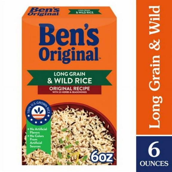 Pack of 2 - Ben's Original Flavored Long Grain Rice & Wild Rice Boxed Rice 6 oz