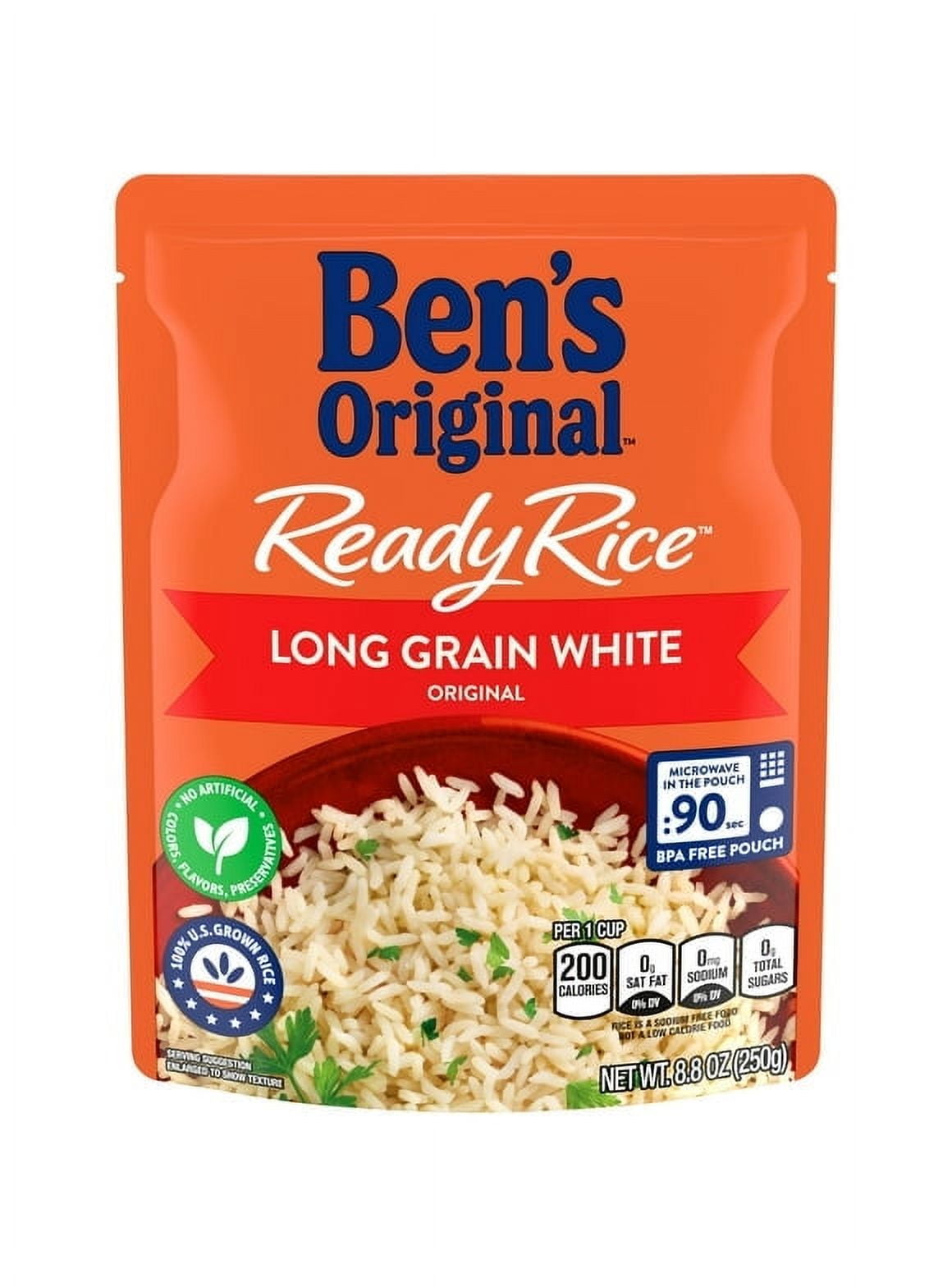 Is That Simple Rice Pack of 2 Ben's Original Original Long Grain White Ready Rice, Easy ...