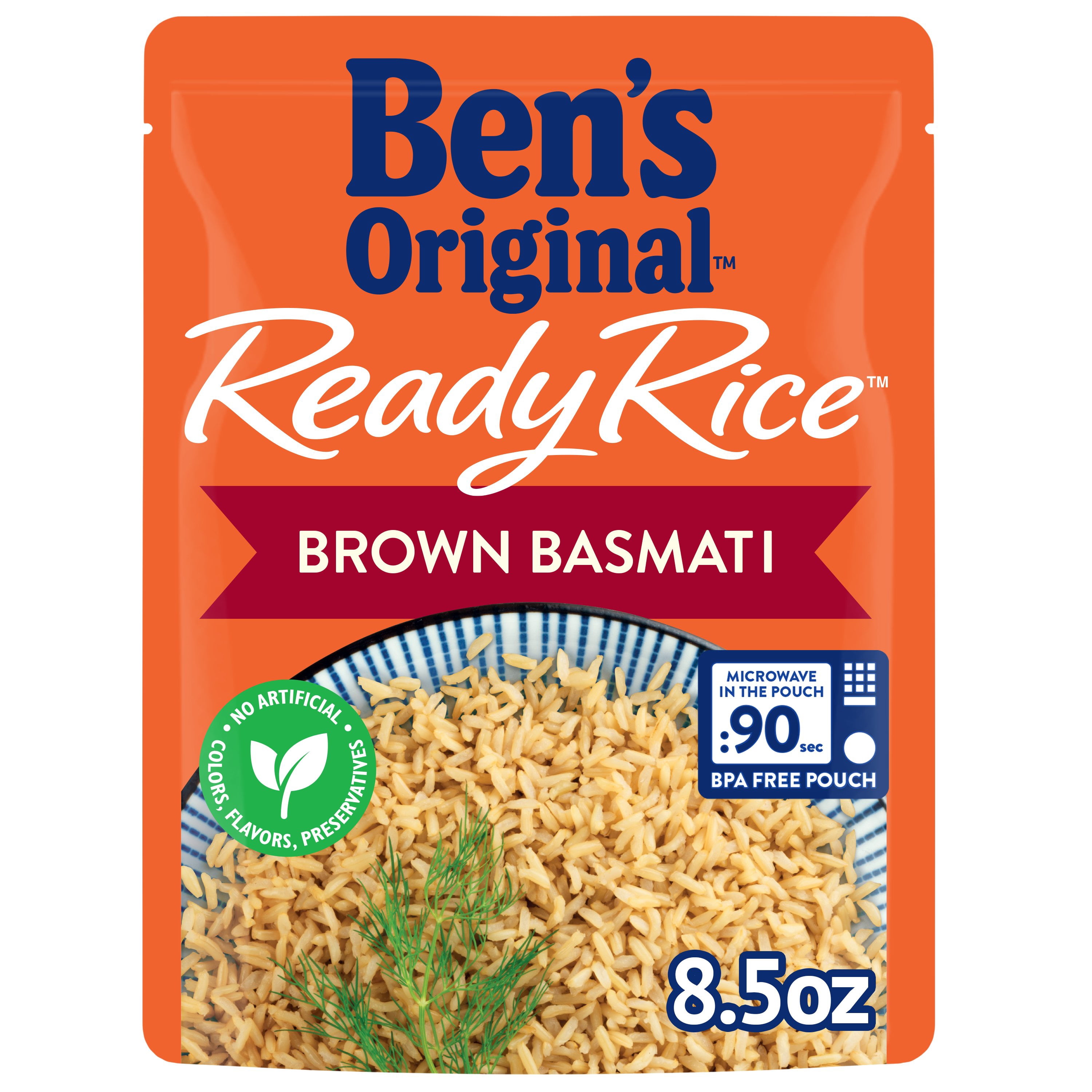 Pack of 2 Ben's Original Ready Rice Brown Basmati Rice, 8.5 oz (Package ...