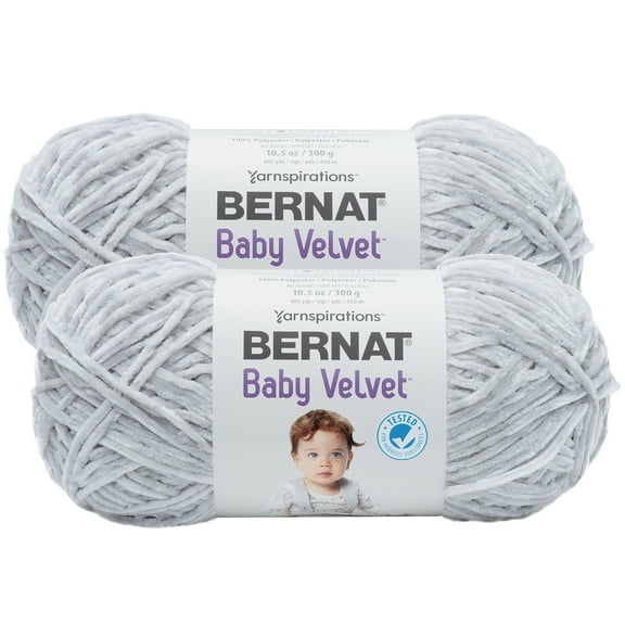 (Pack of 2) Bernat Baby Velvet Big Ball Yarn-Misty Gray
