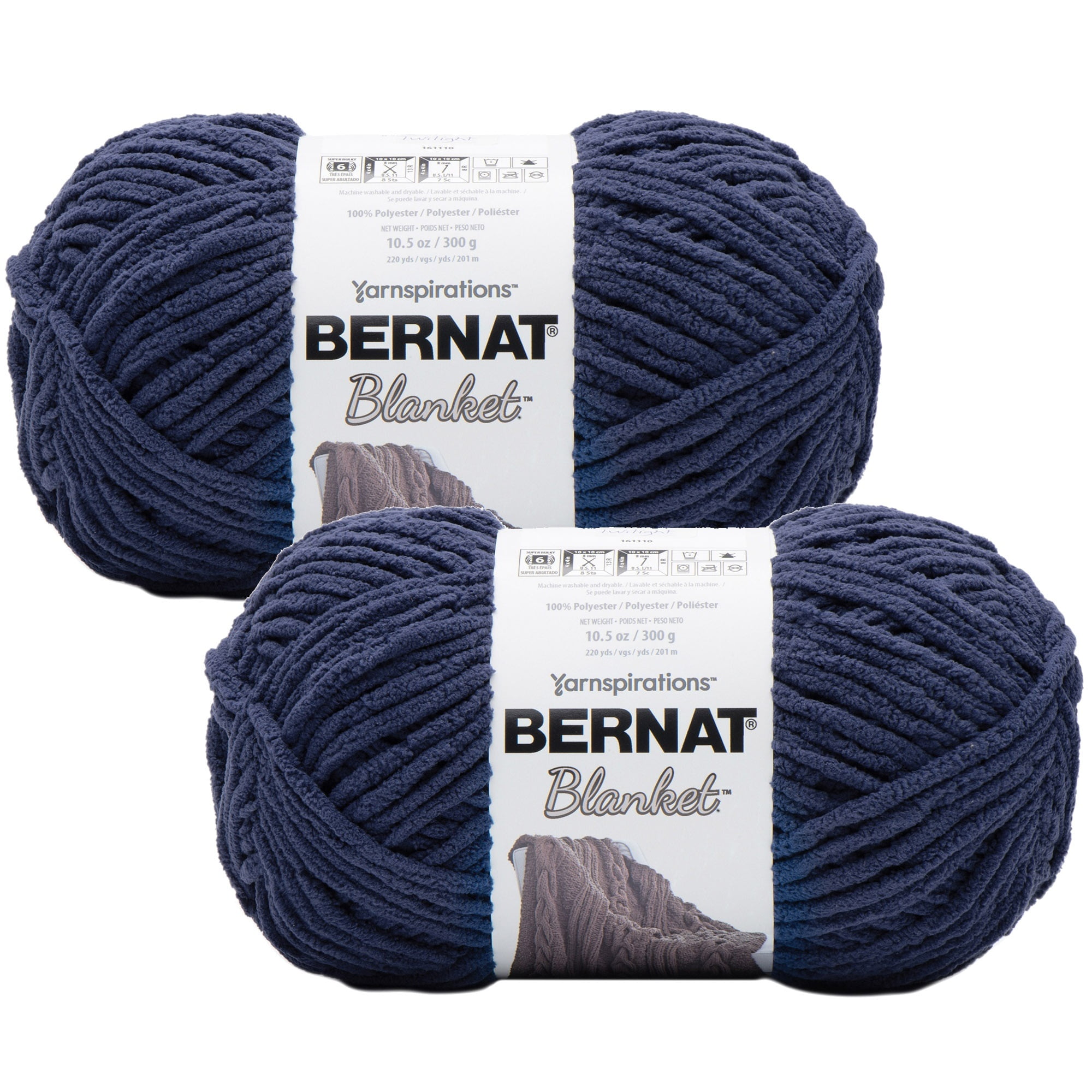 (Pack of 2) Bernat Blanket Big Ball Yarn-Twilight