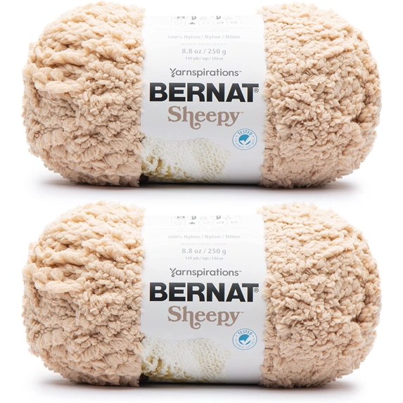 (Pack of 2) Bernat Sheepy Yarn-Light Fawn