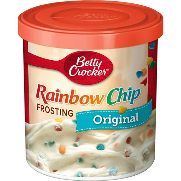 Pack of  2 Betty Crocker Gluten Free Rich & Creamy Rainbow Chip Frosting, 16 oz Canister