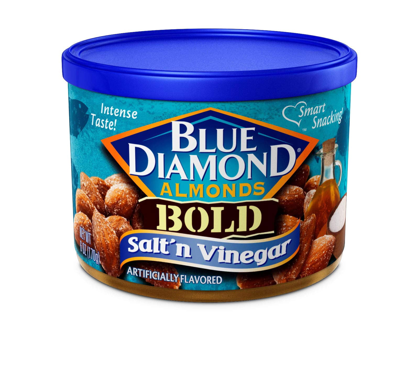 Pack of 2 - Blue Diamond Almonds, Bold Salt N Vinegar, 6 Ounce Packaging May Vary