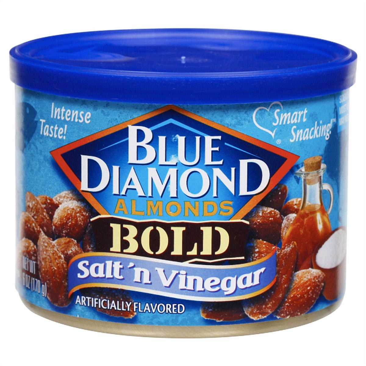 Pack of 2 Blue Diamond Almonds Bold Salt 'n Vinegar Almonds, 6 oz