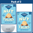 thumbnail image 1 of Pack of 2 Blue Diamond Almonds Nut-Thins, Hint of Sea Salt, Snack Crackers, Gluten-Free, 4.25oz-With Bowl by Mahad, 1 of 6