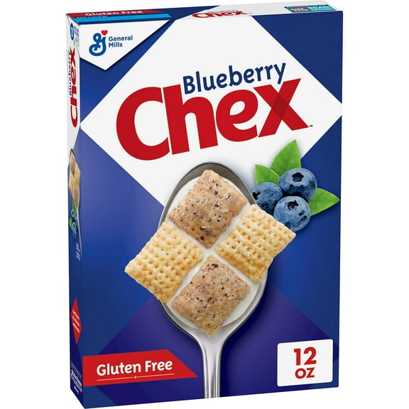 Pack of 2 - Blueberry Chex Cereal, Gluten Free Breakfast Cereal, Made With Whole Grain, 12 Oz Packaging May Vary