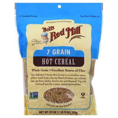Pack of 2 - Bob's Red Mill 7 Grain Rolled Hot Cereal, 25 oz