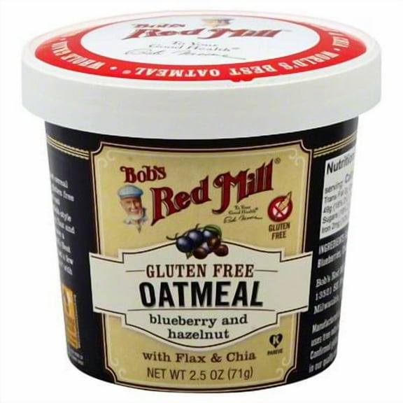 Pack of 2 - Bob's Red Mill Blueberry and Hazelnut Oatmeal Cup, 2.5 oz