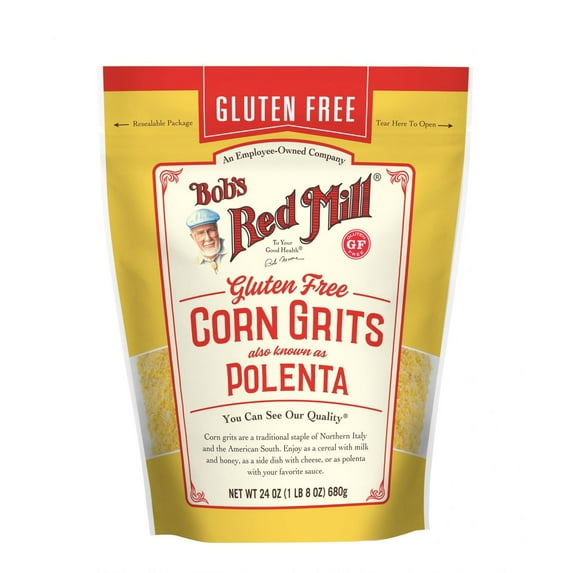 Bobs Red Mill Gluten Free Corn Grits / Polenta, 24 Ounce Packaging May Vary