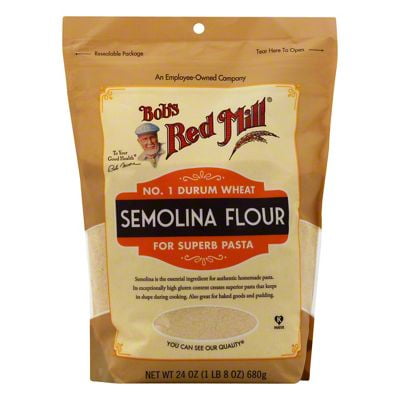 Pack of 2 - Bobs Red Mill Semolina Pasta Flour, 24 oz