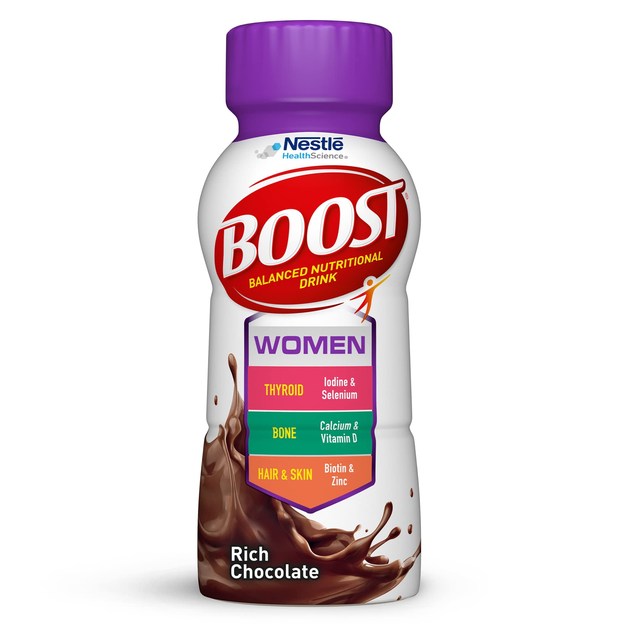 Pack of 2 - Boost Women Balanced Nutritional Drink, Rich Chocolate, 8 Fl Oz (Pack Of 24)