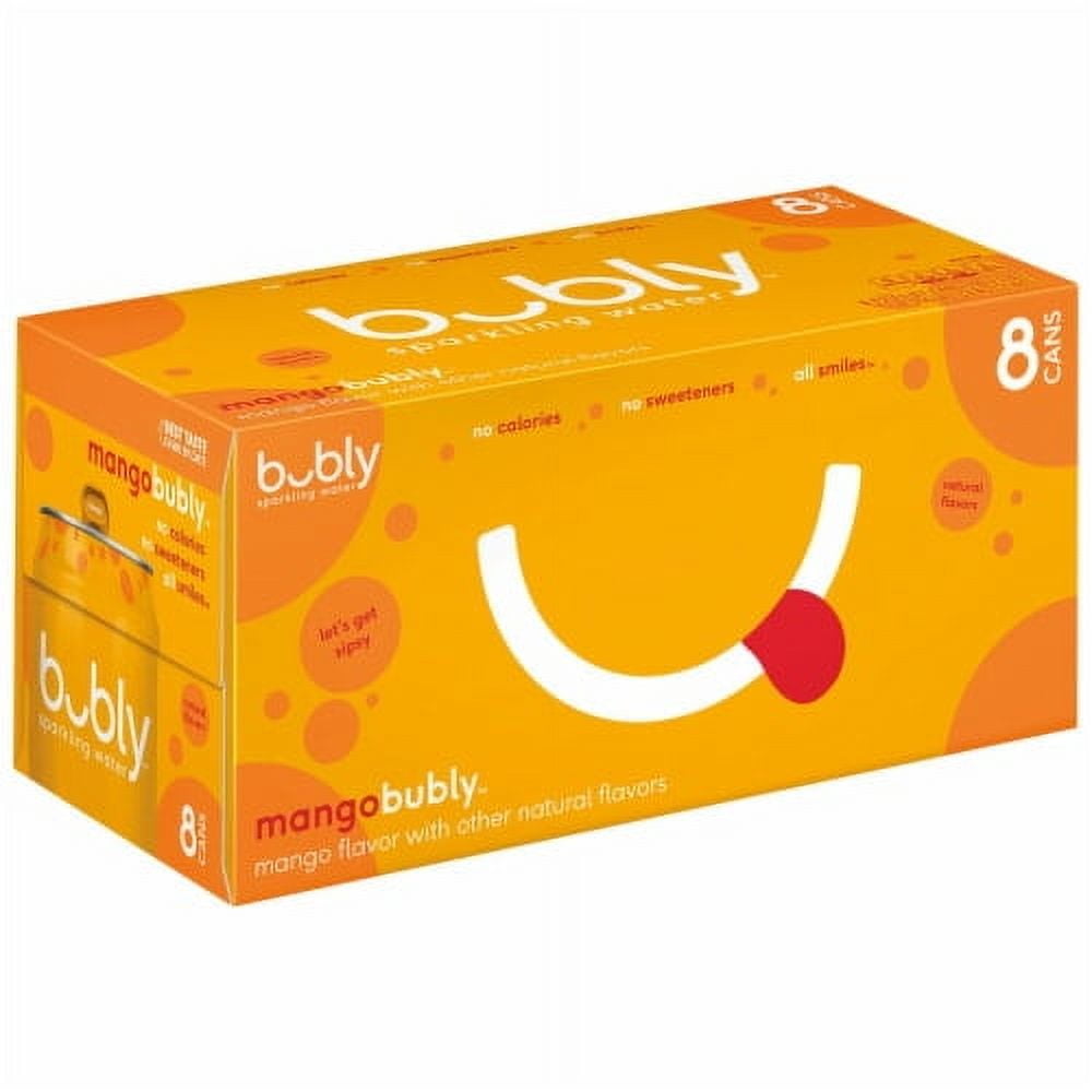 Pack of 2 - Bubly Mango Flavored Sparkling Water Cans 8 pk / 12 fl oz