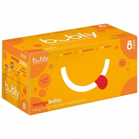Pack of 2 - Bubly Mango Flavored Sparkling Water Cans 8 pk / 12 fl oz