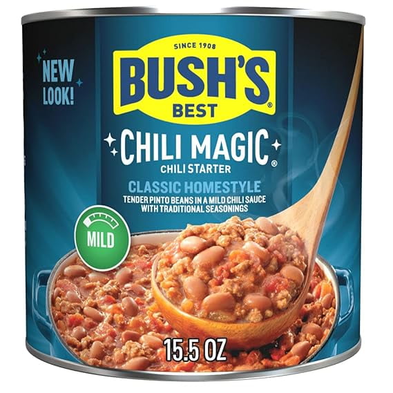 (Pack of 2) Bush's Best Chili Magic Traditional Mild Chili Starter 15.5 oz