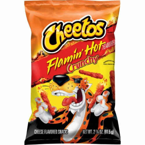 CHEETOS Flamin' Hot Cheese Flavored Snacks 2.875 oz - Pack of 2 ...