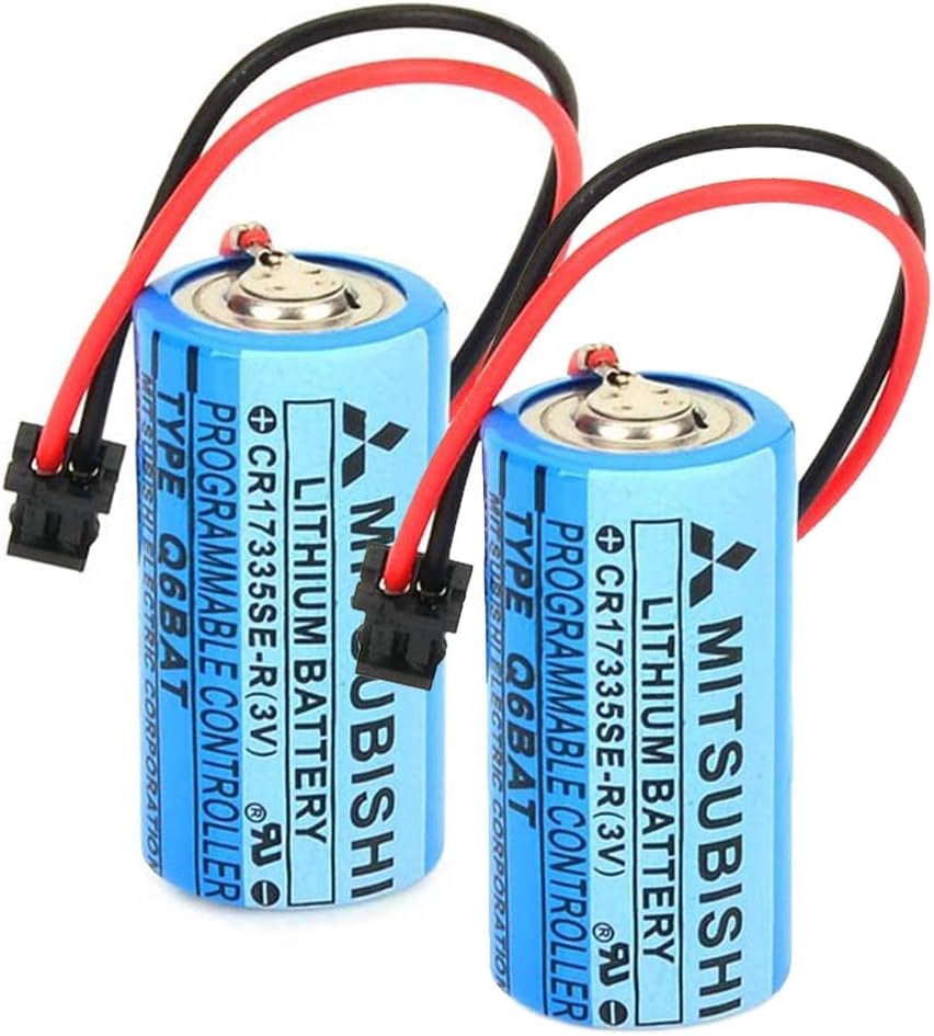 Q6bat (Pack of 2) CR17335SE-R/3V Q6BAT PLC 3V 1800mAh Li-ion Battery for ...