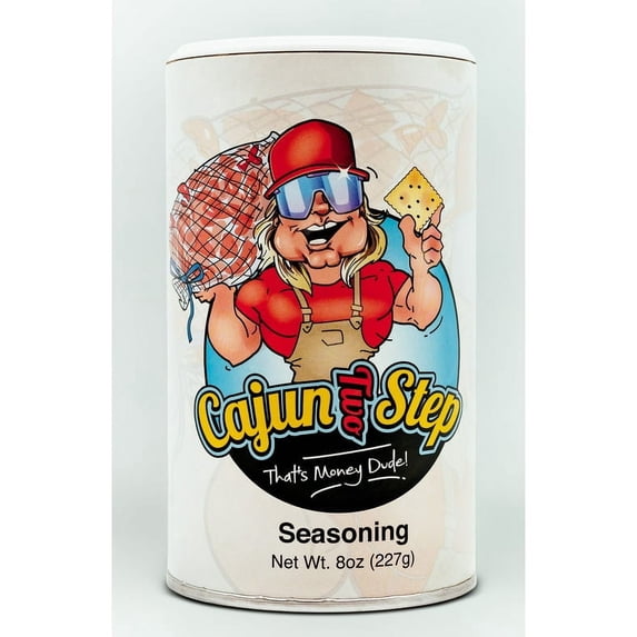 Pack of 2 Cajun Two Step Original 8 oz, All Purpose Seasoning, Low Sodium, Great Taste with a Citric Blend