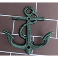thumbnail image 1 of Pack of 2 Cast Iron Rustic Verdigris Sailor Ocean Ship Anchor Double Wall Hooks, 1 of 10