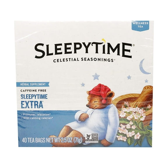 Pack of 2 - Celestial Seasonings Herbal Tea Sleepytime Extra, 40 Ct Packaging May Vary