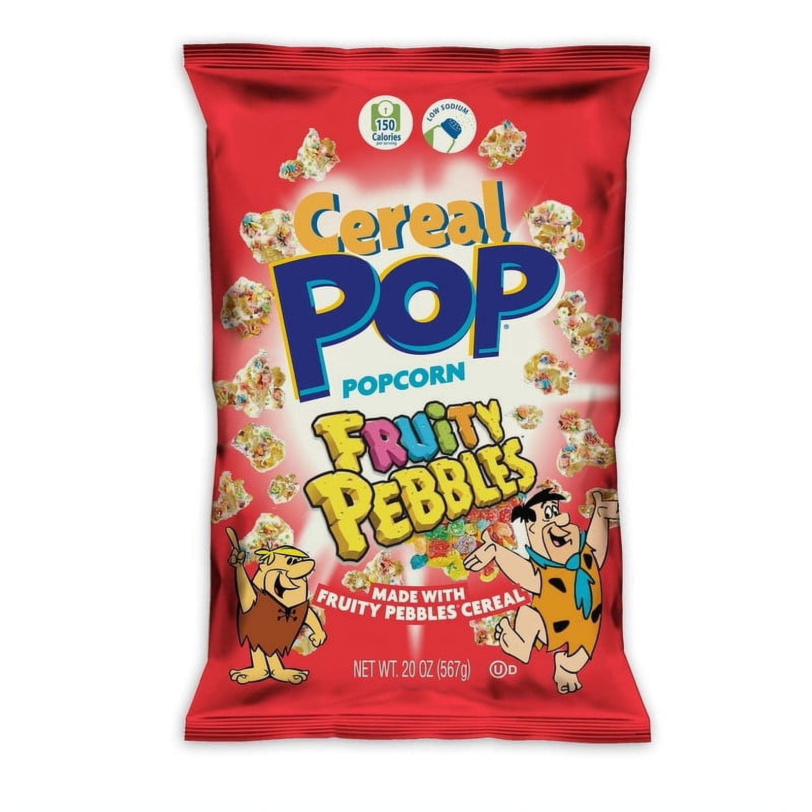 Pack of 2 Cereal Pop Fruity Pebbles Popcorn, 5.25 oz.