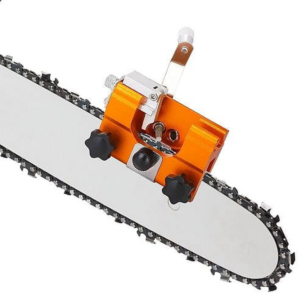 [Pack of 2] Chainsaw Chain Sharpening Jig Universal Chainsaw Sharpener Kit Hand Crank Chain
