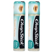 Pack of 2 ChapStick 100 Percent Natural Lip Butter Tube, Sweet Papaya Flavor, 0.15 Oz