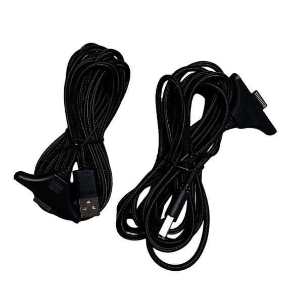 Pack of 2 Charging Cable Wire for Controllers 300cm Nylon Braided Cord With 45W PD3.0 Fast Charges Data Sync