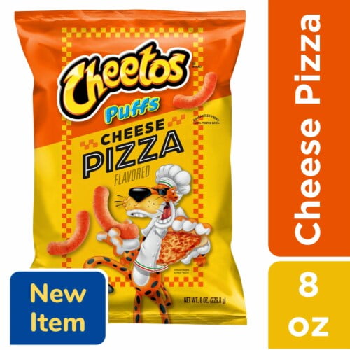 Cheetos Cheese Pizza Puffs Chips 8 oz - Pack of 2