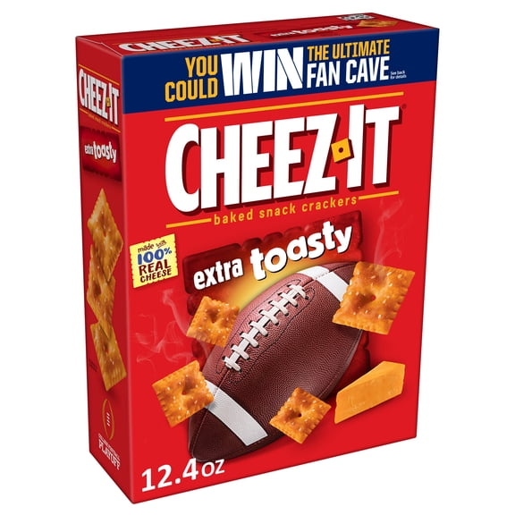 Pack of 2 - Cheez-It Baked Snack Cheese Crackers, Extra Toasty, 12.4 Oz Box