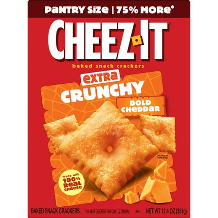 Cheez-It Bold Extra Crunchy Cheddar Cheese Crackers - 12.4 oz (Pack of 2)