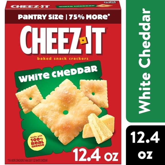 Pack of 2 Cheez-It White Cheddar Cheese Crackers, 12.4 oz (Package May Vary)