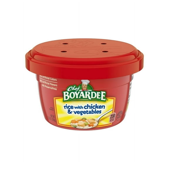 Pack of 2 Chef Boyardee Rice with Chicken and Vegetables, Microwavable Bowl,  7.25 oz