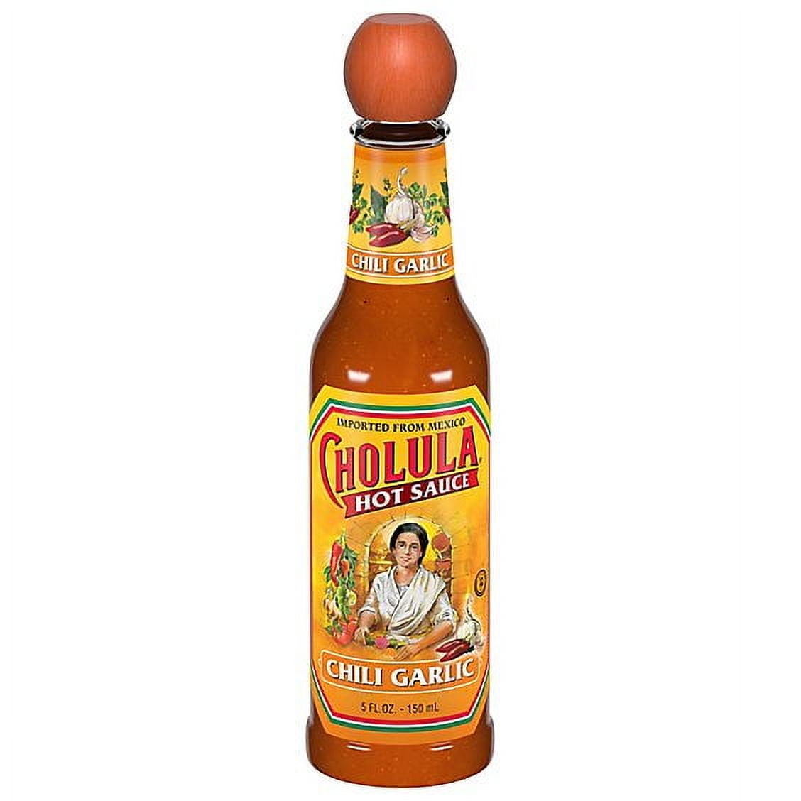 Cholula Chili Garlic Hot Sauce - 5 Fl. Oz. Pack of 2