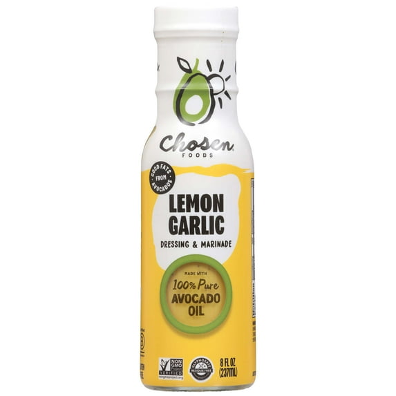 Pack of 2 Chosen Foods Lemon Garlic Dressing and Marinade, 8 oz (Package May Vary)