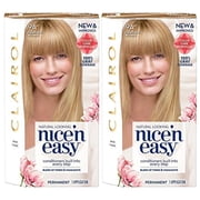 Pack of 2 Clairol Nice n Easy Permanent Hair Color, [9A] Light Ash Blonde